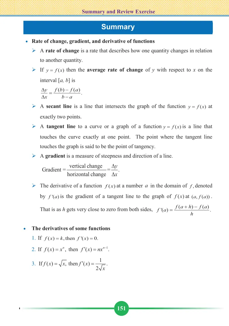 Calculus Grade Level Grade 12 Maths Unit 2 Introduction to Calculus Textbook | Atenu